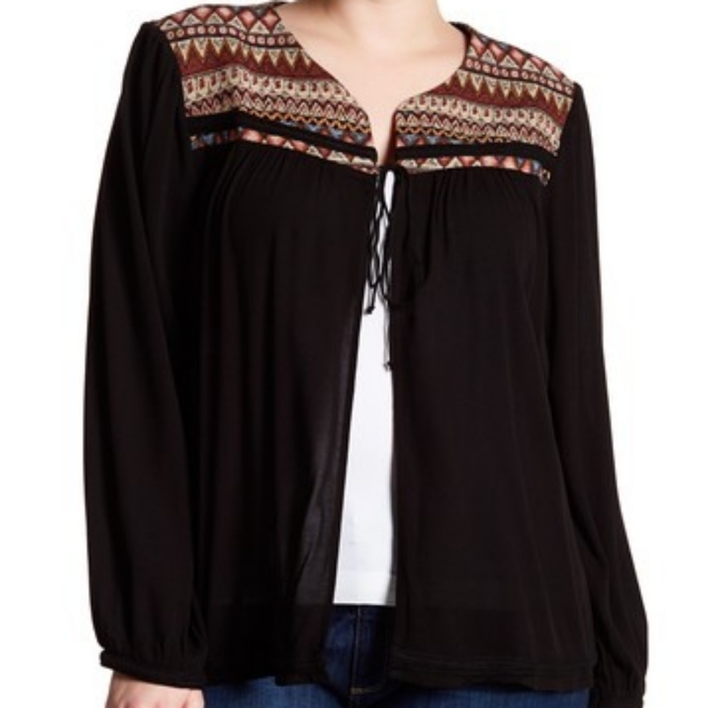 EUCMelrose & Market embroidered cardigan size 1x